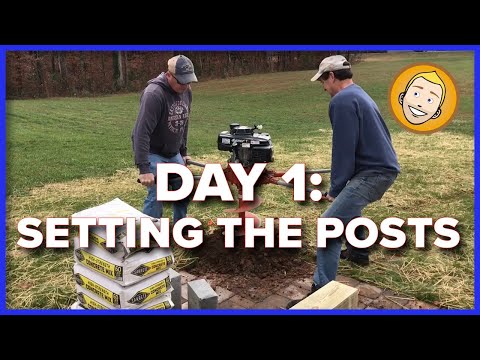 How to BUILD A RAMADA OR PAVILION - DIY (Part 1 - Posts) | Backyard projects