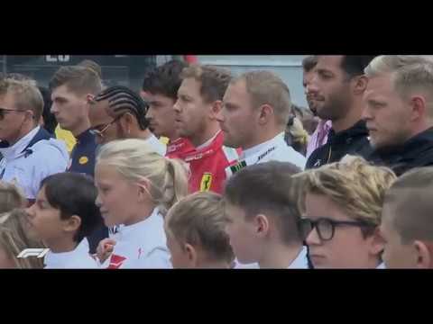 F1 Spa 2019 - Anthoine Hubert death tribute & minute silence + Norris interview - Live 60FPS