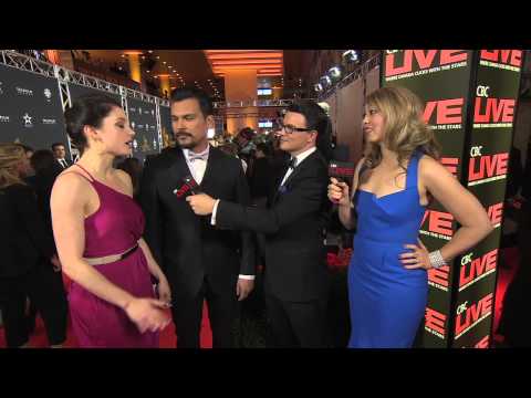 Adam Beach and Leah Gibson on the Canadian Screen Awards Red Carpet | CBC