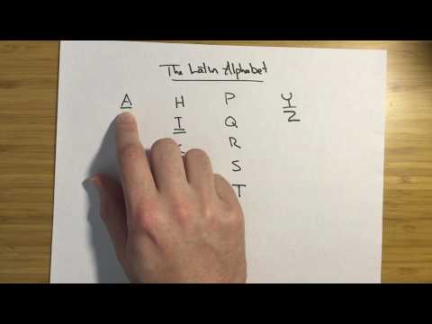 Latin - The Latin Alphabet