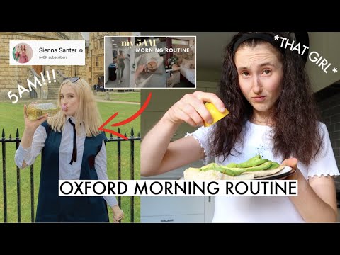 I FOLLOWED SIENNA SANTER’S 5AM OXFORD UNIVERSITY MORNING ROUTINE *I’M INSPIRED?!*