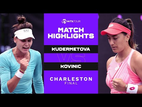 Veronika Kudermetova vs. Danka Kovinic | 2021 Charleston Final | WTA Match Highlights