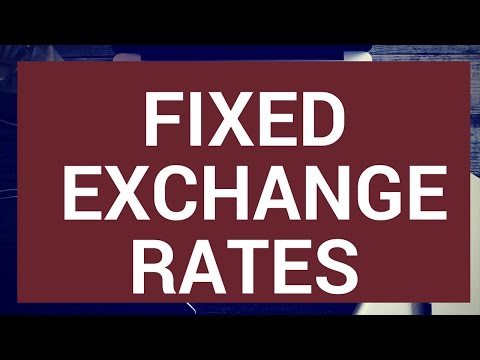 Fixed exchange rates