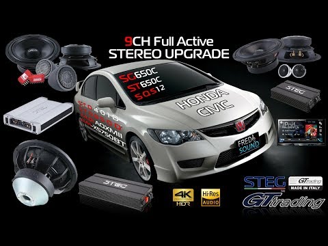 Honda Civic FD 06-11 STEREO UPGRADE + BIG 3 UPGRADE WITH STEG HIGH END LINE #FredNsound