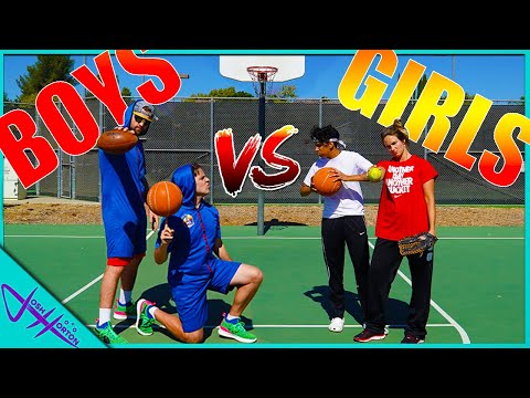 BOYS vs GIRLS Basketball Trick Shot H.O.R.S.E. Battle! PART 2