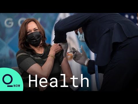 VP Kamala Harris gets Moderna booster shot