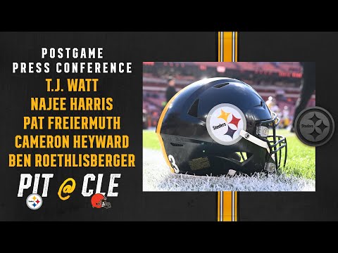 Postgame Press Conference (Week 8 at Browns): Watt, Freiermuth, Harris, Heyward, Roethlisberger