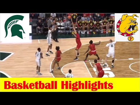 Ferris State vs Michigan State Basketball Game Highlights 10 27 2021