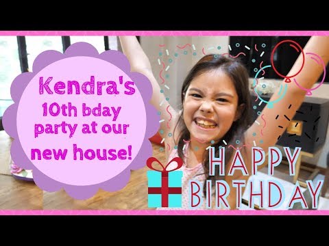 Kendra's 10th bday party at our new house!