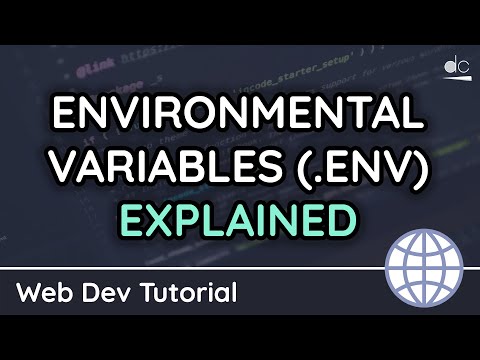 How to Use Environmental Variables (.env) Files