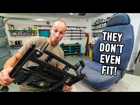 Building Creative Swivel Seats for $95 / Ultimate Van Build Conversion #19