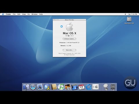 Old OS Overview - Mac OS X 10.3 "Panther"