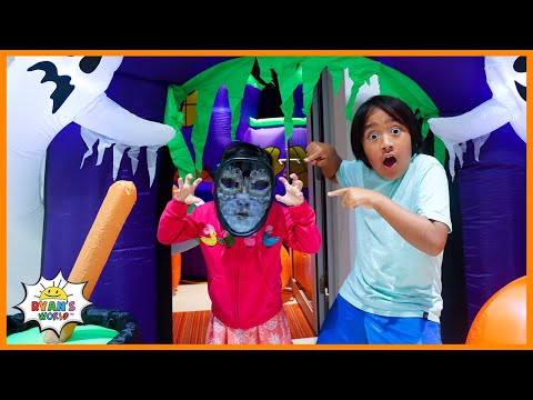 Ryan's Escape Halloween Haunted House Challenge!