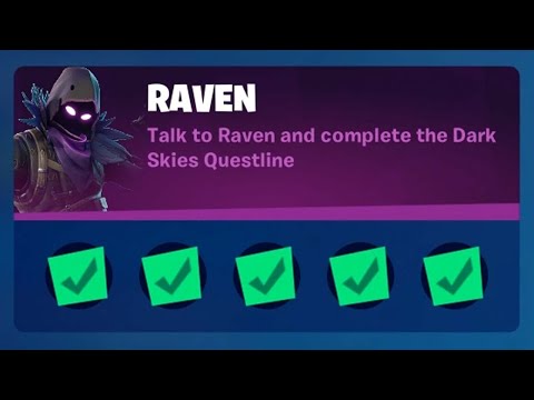 Fortnite Complete 'Raven' Challenges Guide - How to Complete the Dark Skies Questline