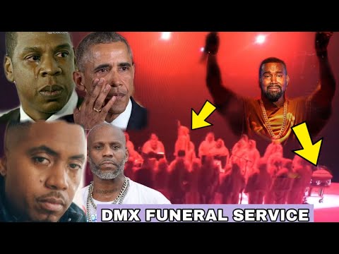 DMX Funeral Service, Kanye West Breaks Out In Tears During DMX Sunday Service, Jay z, Nas, & Barack