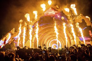 Travis Scott performs at day one of the Astroworld Music Festival at NRG Park on Friday, Nov. 5, 2021, in Houston.