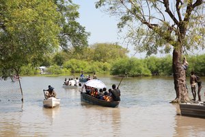 David Shearer, Special Representative of the Secretary-General for South Sudan (SRSG)and Head of the United Nations Mission in South Sudan (UNMISS), visits the city of Pibor, following devastating floods caused by heavy rains, 29 November 2019.