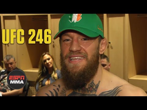 Conor McGregor emotional after Cowboy Cerrone TKO win at UFC 246 | ESPN MMA