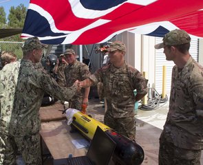 NMAWC visits British navy Sailors from Fleet Dive Unit