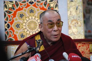 Tibetan spiritual leader, the 14th Dalai Lama of Tibet, Dharamshala, India.