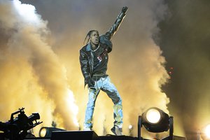 Travis Scott performs at Day 1 of the Astroworld Music Festival at NRG Park on Friday, Nov. 5, 2021, in Houston