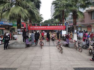 Community that is closed due to 2019–20 coronavirus outbreak in Wuhan on 27 February 2020, China