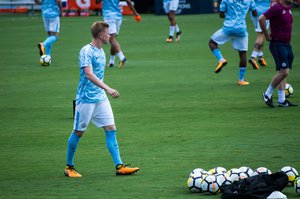 Kevin de Bruyne during  Manchester City vs Tottenham Hotspur at Nissan Stadium in Nashville, TN