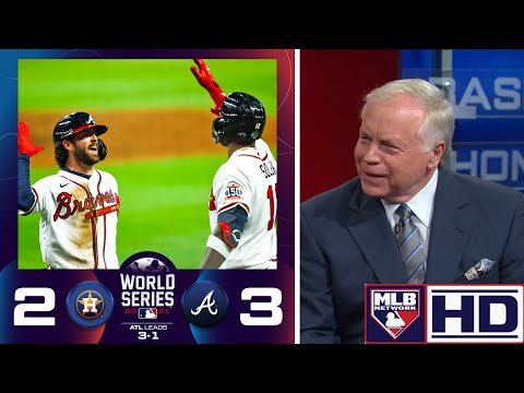 MLB Network reacts to Braves rally to beat Astros 3-2 in Game 4 to take 3-1 lead in World Series