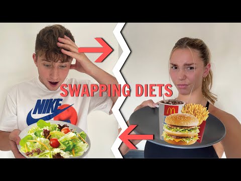 I SWAPPED DIETS WITH MY GIRLFRIEND FOR 24 HOURS!!