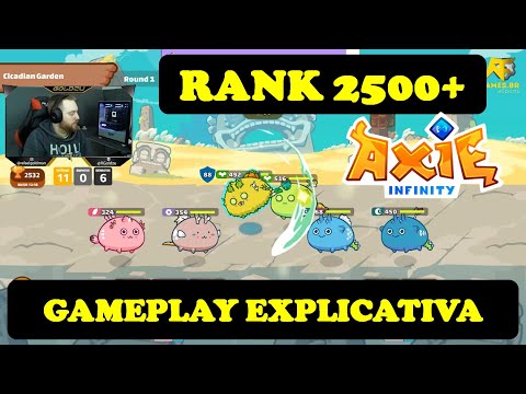 AXIE INFINITY GAMEPLAY EXPLICATIVA RANK 2500+ (RGOLDZU STREAM): MODO ARENA (PVP) - TOP 200 MUNDIAL