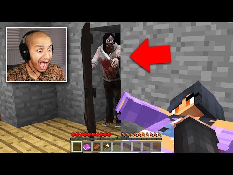 I FOUND JEFF THE KILLER  IN HER MINECRAFT BASE... (Scary)