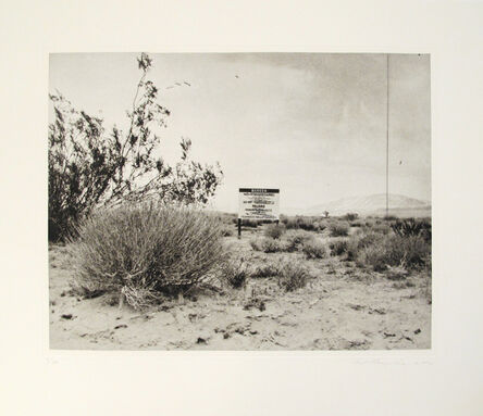 Ed Ruscha, ‘Desert Gravure’, 2006