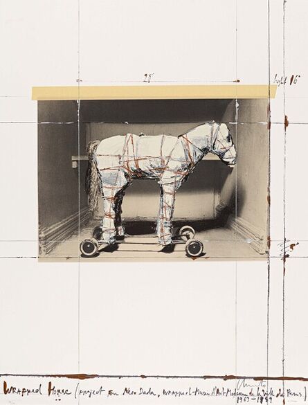 Christo, ‘Wrapped Horse, Project for Neo-Dada, Wrapped’, 1989