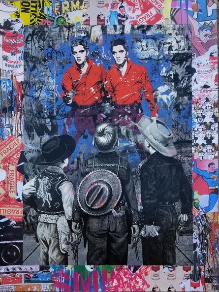 Mr. Brainwash, ‘Playing Cowboys’, 2020