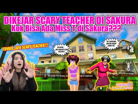 DIKEJAR-KEJAR SCARY TEACHER DI RUMAHNYA!! GAWAT...NGERI BANGET!! SAKURA SCHOOL SIMULATOR - PART 489