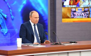 Vladimir Putin’s annual news conference, Novo-Ogaryovo, Moscow Region, Russia