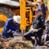 Experts dig through soil as the search for missing campers Russell Hill and Carol Clay enters its second day.