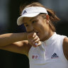 Peng Shuai at Wimbledon in 2018. 