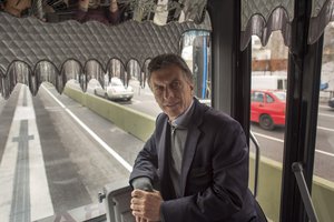 Mauricio Macri inaugurates the Metrobus of 25 de Mayo Highway