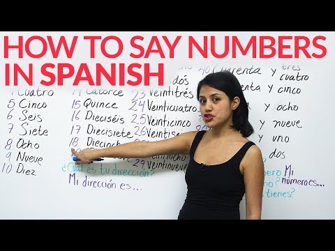 Learn how to say numbers in Spanish