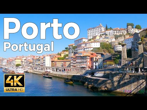 Porto, Portugal Walking Tour (4k Ultra HD 60fps)