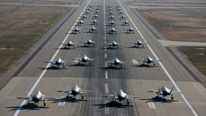 Flying High for the Bird’s Eye Lockheed Martin F-35A Lightning II fighter jets