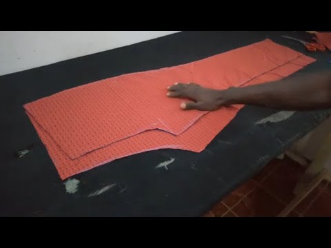 HOW TO CUT A TROUSER STEP BY STEP  (BACK AND FRONT)