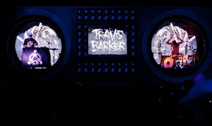 Travis Barker & Mix Master Mike perform in concert during the