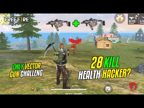 Unlimited Health Hacker? Only Vector Gun Challenge Best Gameplay - Garena Free Fire