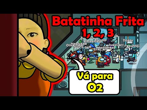 Among Us VERDADEIRO MOD da BATATINHA FRITA 1, 2, 3 (Squid Game Round 6)