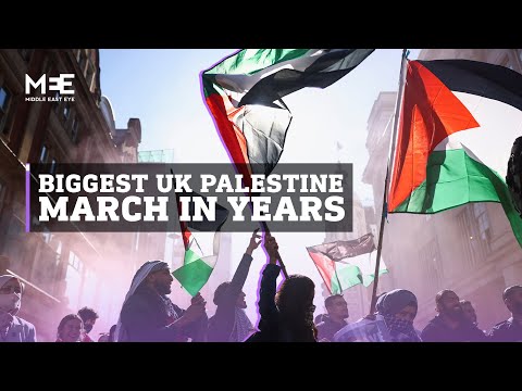 Biggest Palestine march to hit the UK in years