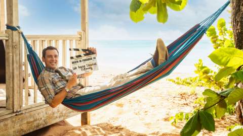 Ralf Little on Death in Paradise set