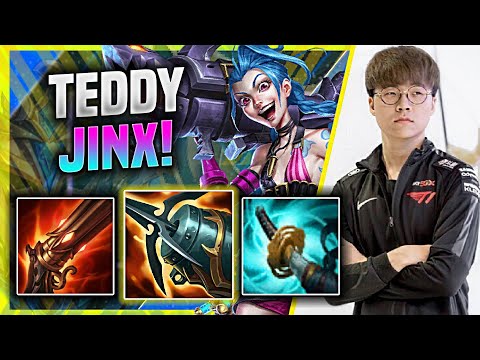 WHEN TEDDY FLASH AT LVL 1 HE WILL 1vs9 WITH JINX! - T1 Teddy Plays Jinx ADC vs Samira! | KR SoloQ