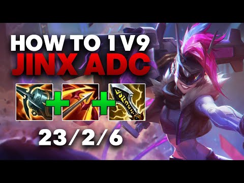 Jinx ADC Gameplay - How to 1v9 on Jinx ADC | League of Legends